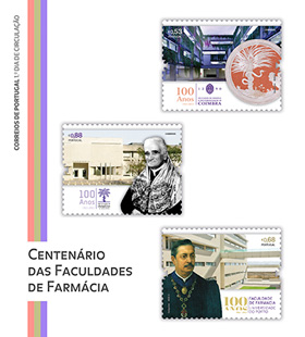Conhece os novos selos alusivos ao centenário das Faculdades de Farmácia?