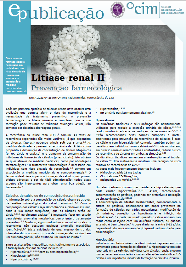Litíase renal II