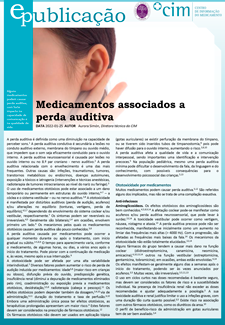 Medicamentos associados a perda auditiva